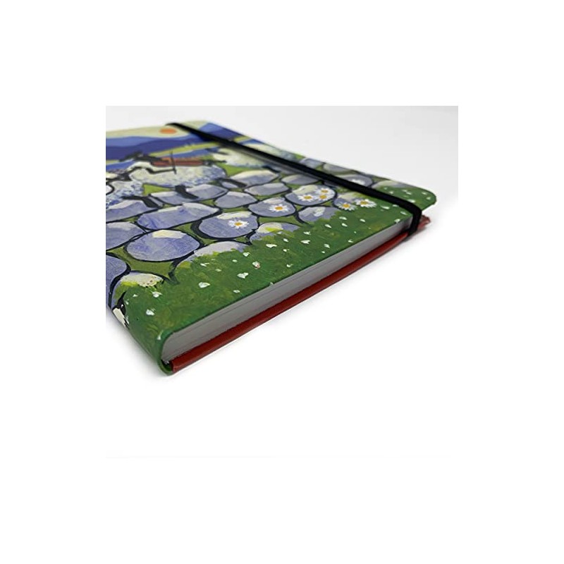"Bl-ewe Grass" Flexible Pocket Notebook by Thomas Joseph - Funny