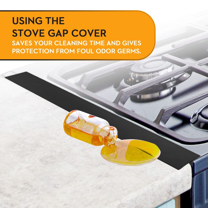 Stove Gap Covers (2 Pack), Heat Resistant and Dishwasher Safe