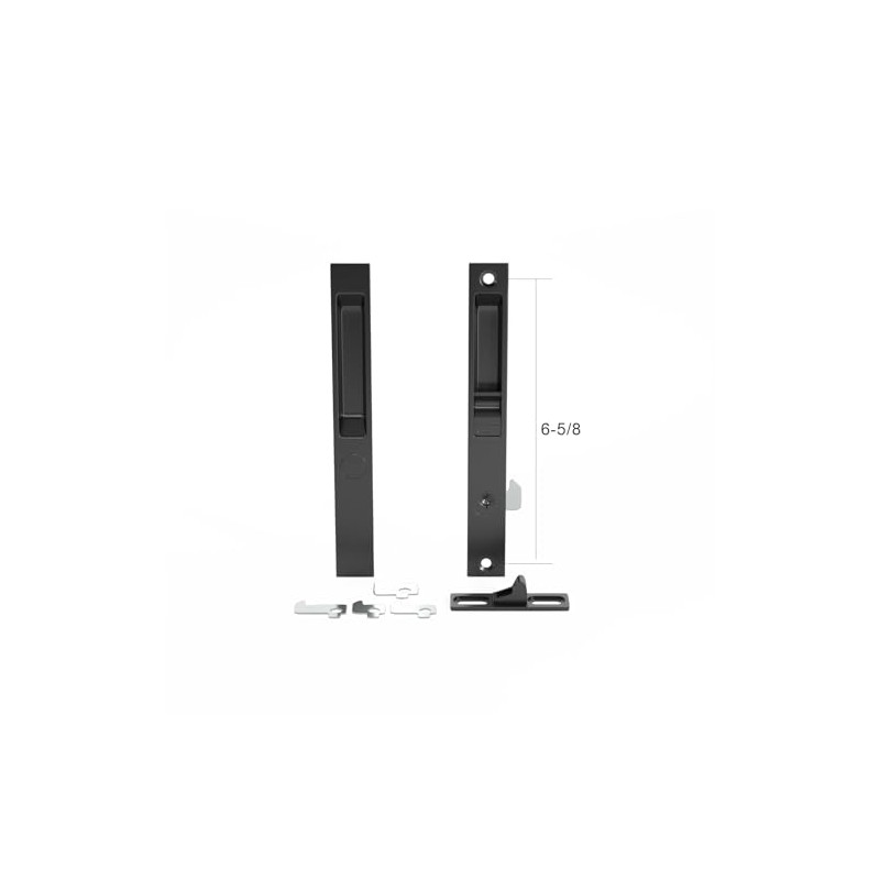 Premium Pan-Am Flush Mount Lock Set for Sliding Glass Doors