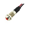 Alpinetech PL8B-G 8mm 5/16" 48V AC/DC LED Metal Signal Indicator