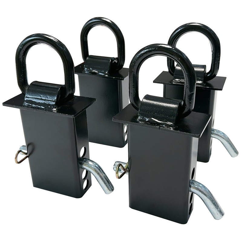 ANISUN 4Pcs Stake Pocket D Ring Trailer Stake Pocket Tie