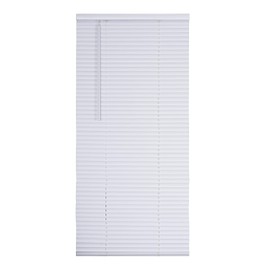 Lotus & Windoware Cordless 1" Vinyl Mini Blind 24" Wide x 60" Long, White (MLX2460WH)