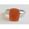 Carnelian Sterling Silver Ring US Size 9 / Diameter 19