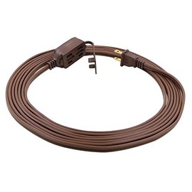 Prime EC670612 12-Foot 16/2 SPT-2 3-Outlet Indoor Cord, Brown