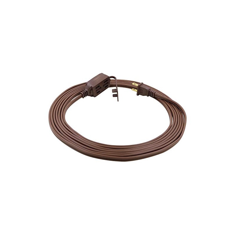 Prime EC670612 12-Foot 16/2 SPT-2 3-Outlet Indoor Cord, Brown