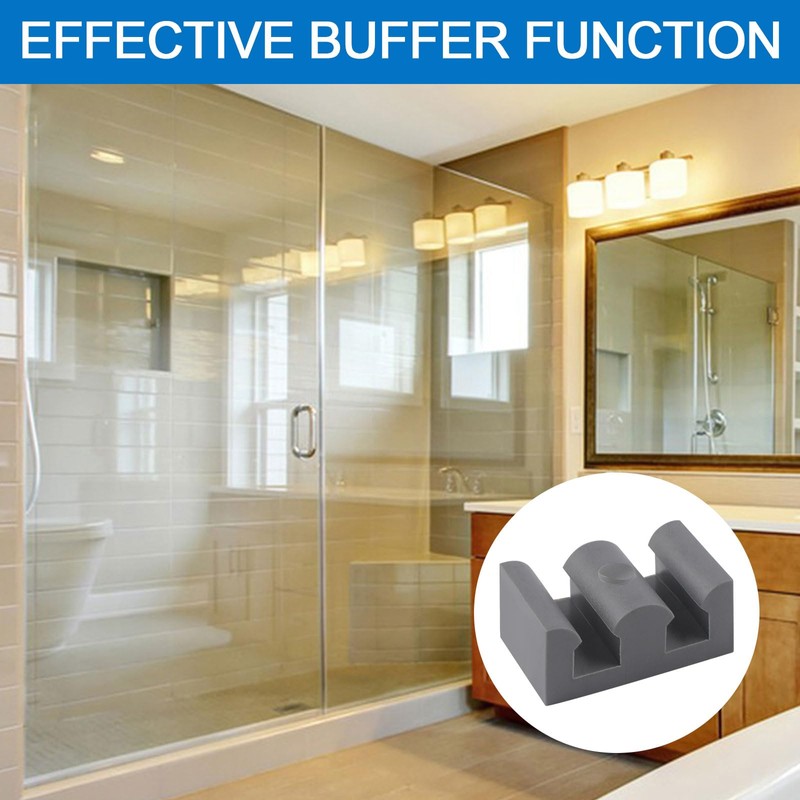 INCREWAY 4PCS Framed Sliding Silicone Door Bumpers Suitable for All