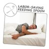 BIUDECO 1Set Ergonomic Angled Eating Utensils Fork and Spoon for