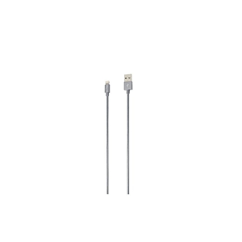 iStore Braided Lightning Aluminum Sync/Charge Cable, 4 Feet Length, Durable