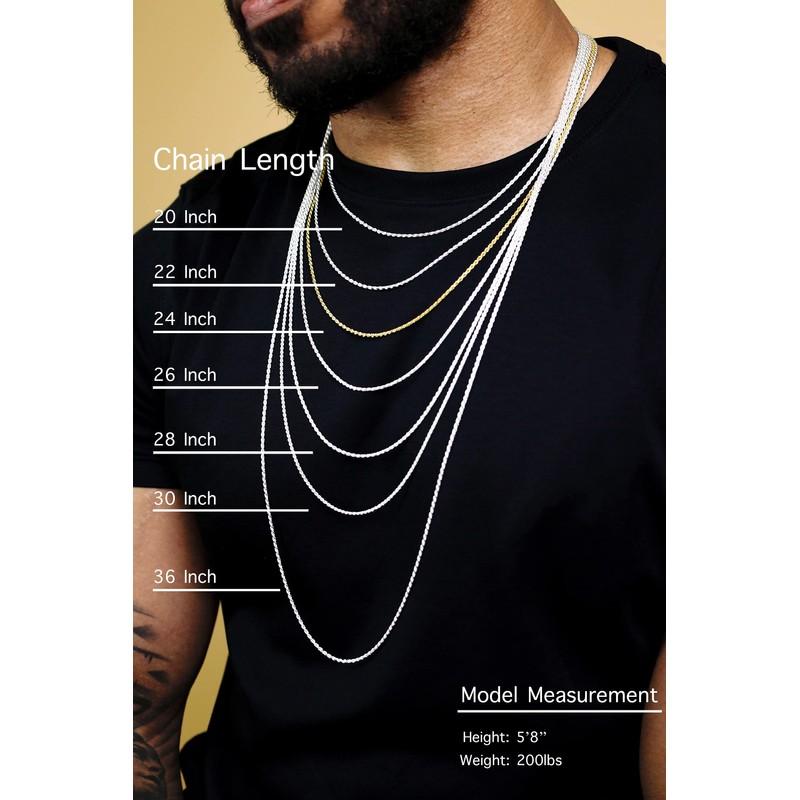 CHOOSE YOUR CLASP Collar de cadena de plata de ley