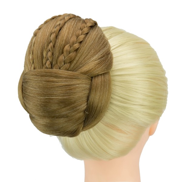 IMISSU Braided Chignon Dancer Hair Cover Doughnuts Hair Pieces Hair