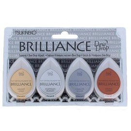 Tsukineko BD100006 3.5 x 5 cm Stamp Pad in Brilliance Assorted,