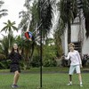 YDDS Tetherball Set, Replacement Tether Ball with Carabiner, Ball Pump