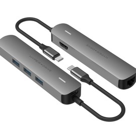 HyperDrive Tube 6-in-1 USB-C Hub - Grey