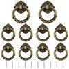 JINXM 10pcs Vintage Pull Ring Antique Pull Handles Knobs for