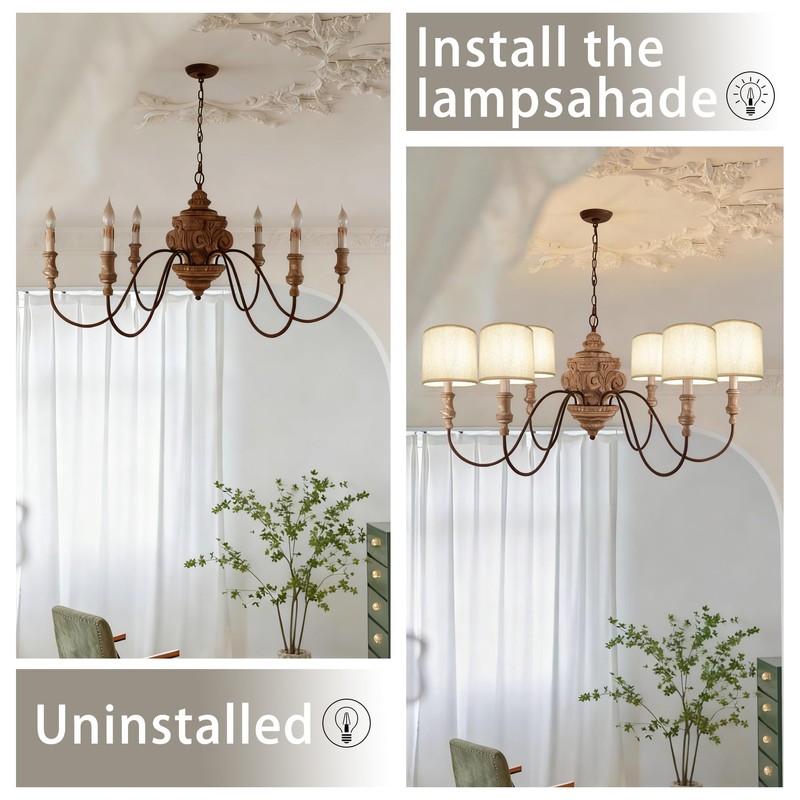 TAaMTYH Small Lamp Shades Cover Set of 6,Clip on Lamp,Drum