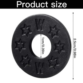 OFKPO 12 Pieces Guitar Strap Locks, Guitar Strap Holder, Rubber Guitar Protector Block(Black)