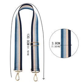 Wide Shoulder Strap Adjustable Replacement Belt Crossbody Canvas Strap Purse Straps Shoulder Bag Belt Strap Changeable Strap Bag with Metal Swivel Hooks Luggage Straps Long Straps for Handbags Bags…