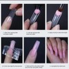 Sarini 120pcs Clear Gel Nail Kit Full Coverage Size Scale