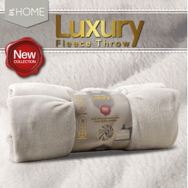 iN Fleece Throw Blanket for Sofas Couch - Super Soft - Warm Cosy Fluffy Fleece - Soft Throw - Bed Throw - Jumbo Size