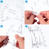 PATIKIL 2Pcs Vertical and Horizontal Acrylic Pen Holder Display Stand