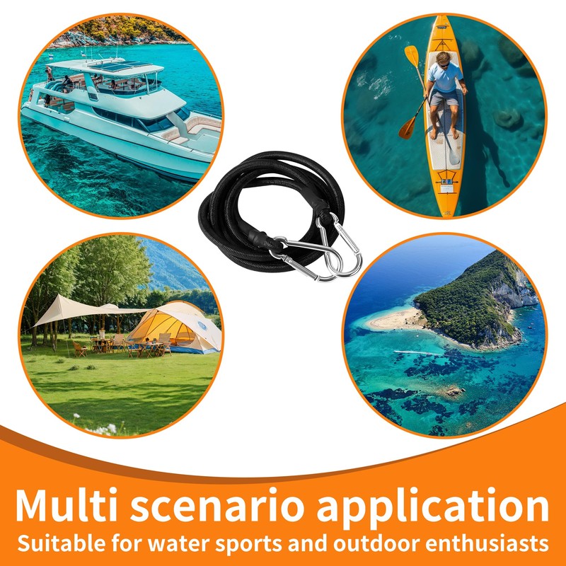 4 pcs 118 Inch Foam Water Pad Mat Bungee Cord,Lily