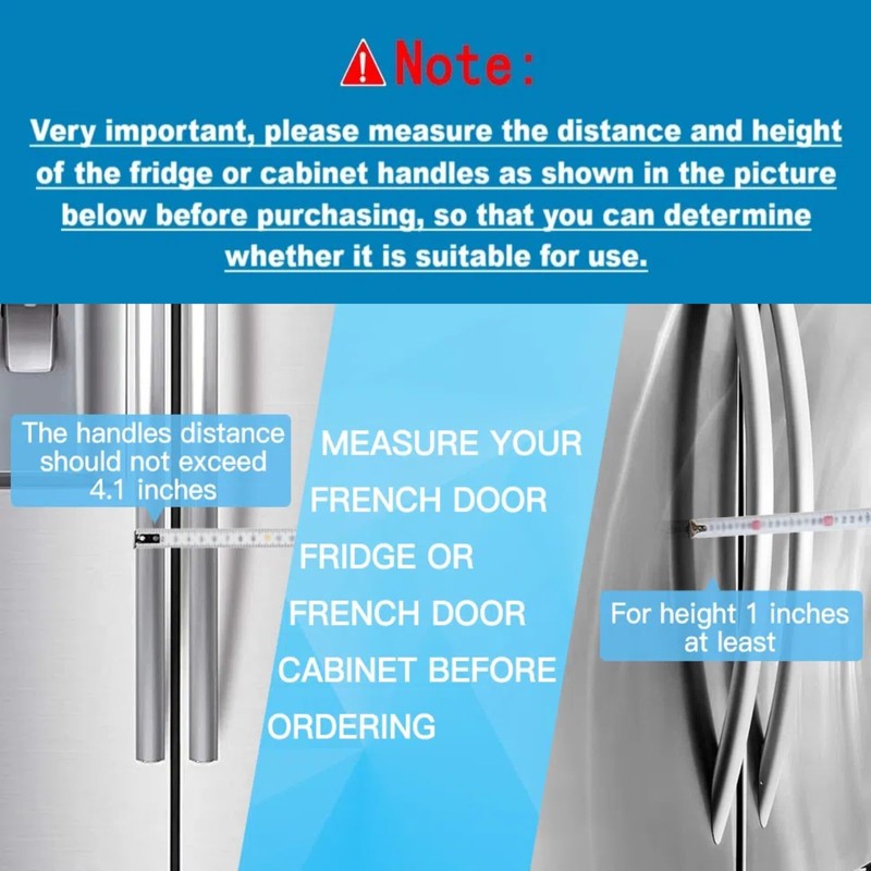 Rofio Refrigerator Lock, Upgraded 4 Digit Fridge Lock for French-door