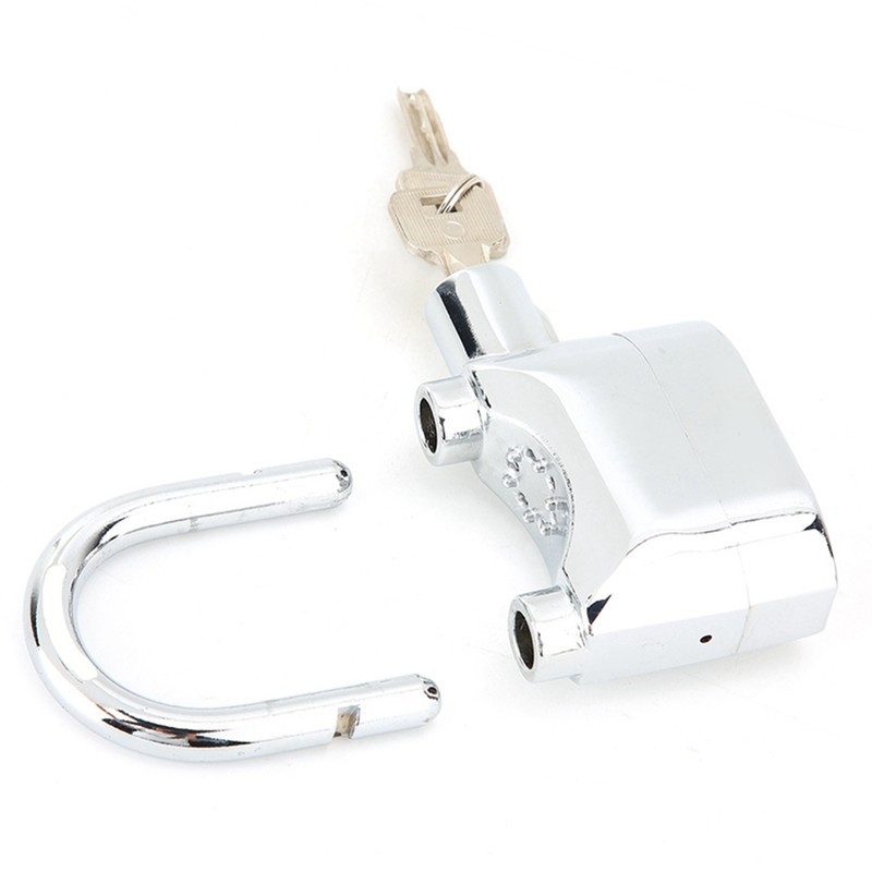 Anti theft Security Padlock Waterproof Siren Alarm Lock for Motorcycle