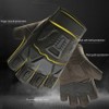 EVD-X Guantes Tácticos Cortos Premium de Goma protección Nudillos para