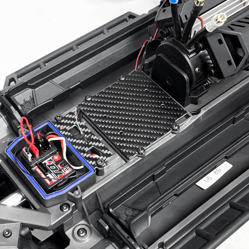 WEFEINO Carbon Fiber Battery ESC Mount Plate RC ESC Mounting