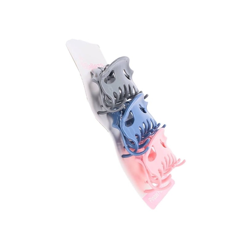 Pinzas Prichos Belleza para Cabello de Plástico Multicolor 3 Piezas