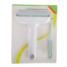 Brayer Roller & Mat Tweezers Remover Set 3.8-Inch Craft Brayer Stamping Tools for Cricut/Silhouette/Brother Printmaking Fabric Crafting and T-Shirts Heat Transfer Projects(White+Mint)