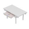 1: 12 Dollhouse Desk Wooden Modern Miniature Table Mini Writing