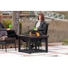 Fire Sense Hammer Tone Bronze Finish Cocktail Table Fire Pit