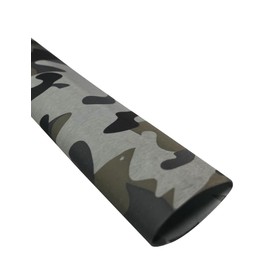 Accering Gray Camo Fishing Rod Grip Wrap, Heat Shrink Grip Tubing, Fishing Rod Handle Shrink Wrap (φ30mm, L1.64ft, Gray Camo)