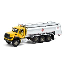 2018 International WorkStar Tanker Truck Yellow and Silver PennDOT (Pennsylvania Department of Transportation) S.D. Trucks Series 12 1/64 Diecast Model by Greenlight 45120A