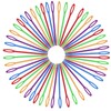 50 PCS Colorful Large Eye Plastic Sewing Needles, 3.54 Inch