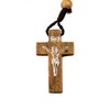 Dozen Catholic Praying Rosary Jesus Crucifix Jerusalem Olive Wood Beads