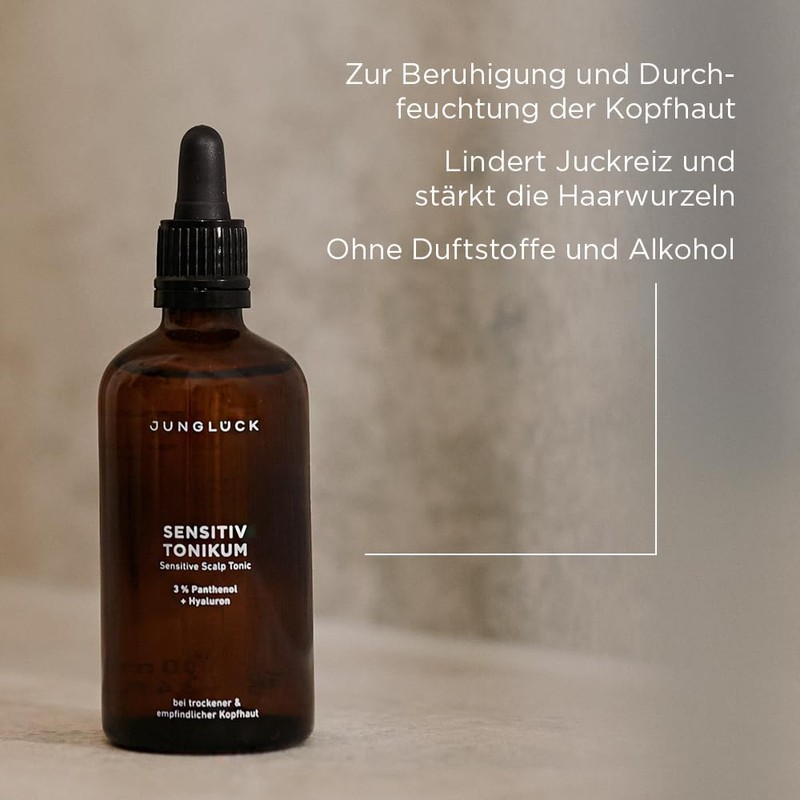 JUNGLÜCK Sensitive Tonic, Fragrance-Neutral Tonic for Soothing and Moisturising the