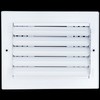 Fits 8x6 Duct Opening 3 Way Steel Air Supply Diffuser
