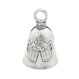 Guardian Bell Save Water Drink Beer Good Luck Bell w/Keyring & Black Velvet Gift Bag | Motorcycle Bell | Lead-Free Pewter | Good Luck Gift to Friends & Family | Bike Bell | Made in USA