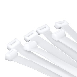 Armpow 26 inch White Zip Ties Heavy Duty 11 PCS, 440 LBS Ultra Exclusive Strong Plastic Wire Ties, Large Cable Ties Extra Long Tie Wraps, Indoor and Outdoor UV Resistant