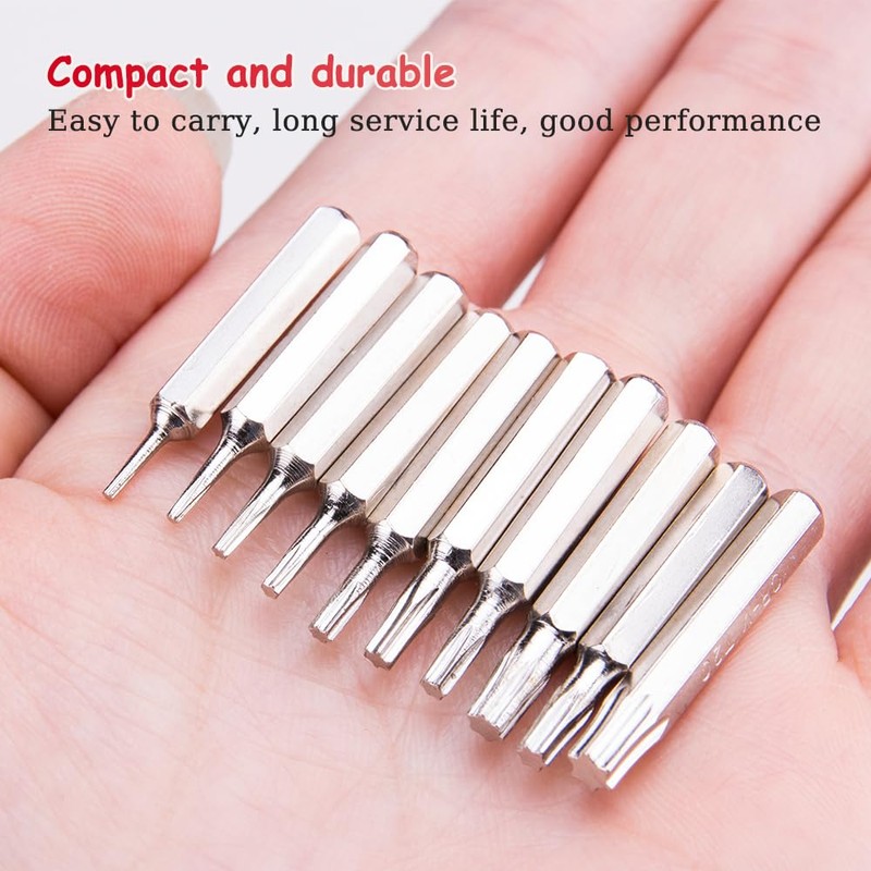 WSDMAVIS 10pcs/Set 4mm Torx Bits Set CR-V T3 T4 T5