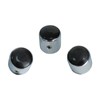 OVSAL 3PCS Electric Bass Guitar Knobs Synthetic Cat's - Eye