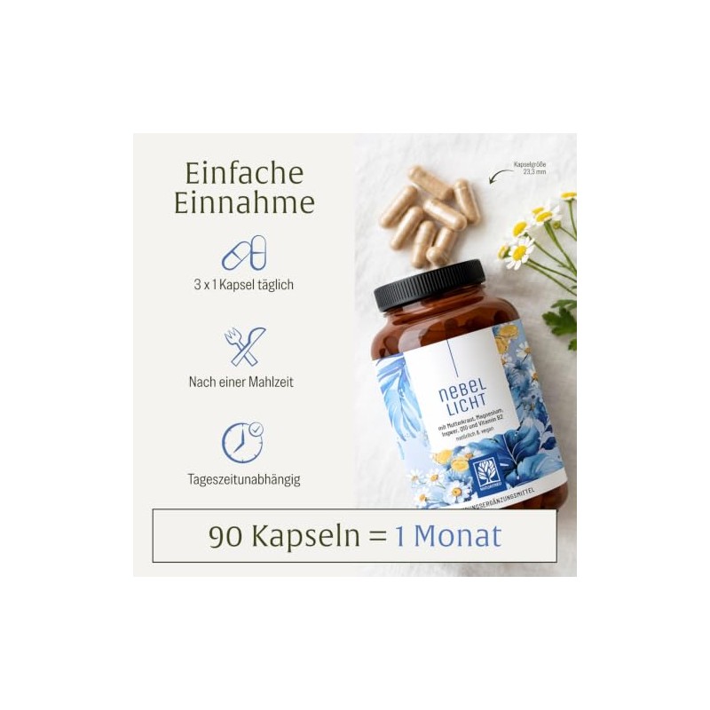 NATURTREU® Fog Light - Motherwort Complex High Dose 1260 mg