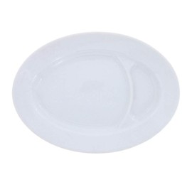 Tableware East Single Dumpling Plate with Dividers 8"
