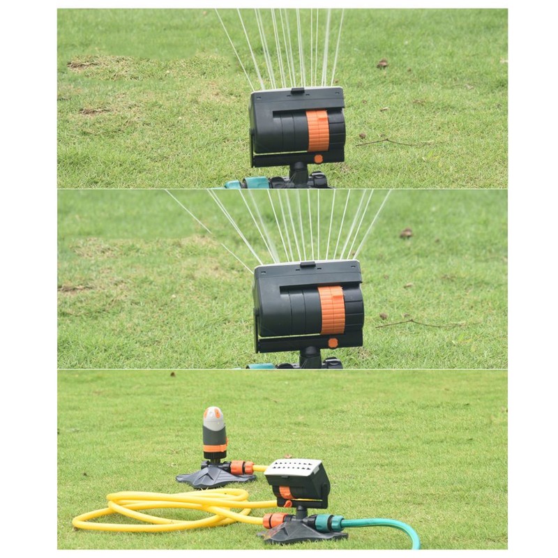 16 Hole Lawn Sprinkler Automatic Swing Garden Water Sprinkler With
