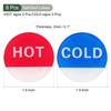 YOKIVE 6 Pcs Hot Cold Water Sticker Label, Sticker Sign