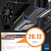 GLOTRENDS 250mm PCIe 4.0 X16 Riser Cable, Compatible with PCIE