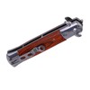 Switchblade Spring Folding Knife Push Button Pocket Comb Oil Hair