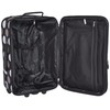 Rockland Fashion Softside Upright Luggage Set, Expandable, New Black Dot,